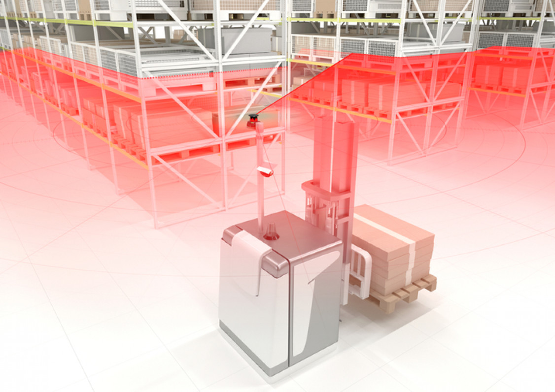 2-D-LiDAR-Sensor R2000 zur sicheren Navigation von FTS - © Pepperl+Fuchs 2-D-LiDAR-Sensor R2000 zur sicheren Navigation von FTS - © Pepperl+Fuchs